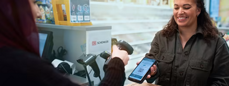 Snabb och smidig utlämning av paket med BankID-signering hos DB Schenker. Foto: DB Schenker