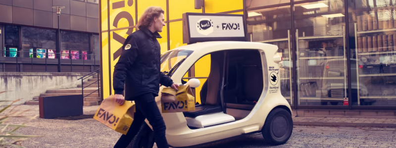 Nu pluggar Favo in sig på Bzzts leveransplattform. Foto: Bzzt