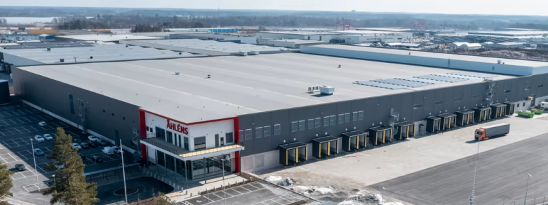 Åhléns nya centrallager i Rosersberg. Foto: Åhléns
