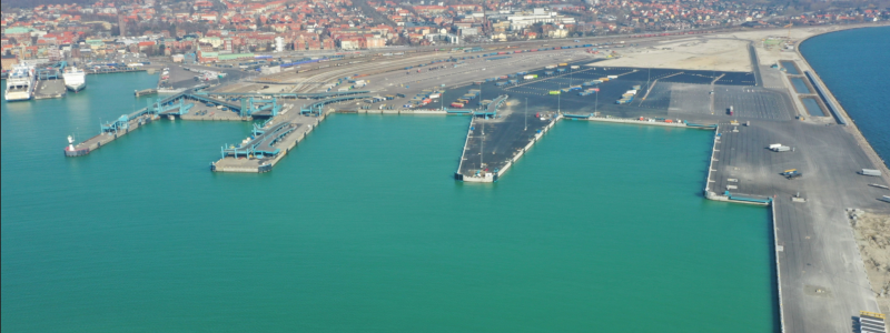 Nu står Trelleborgs nya hamn färdig. Foto: Trelleborgs Hamn