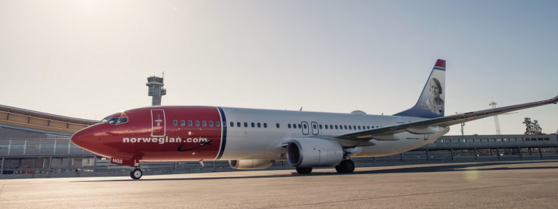 Norwegian hade 940 000 passagerare i mars. Foto: Norwegian