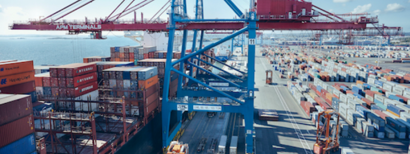 Göteborgs hamn tar större marknadsandelar av den svenska containerfrakten. Foto: Göteborgs Hamn
