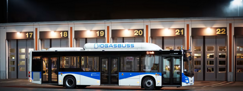 Svealandstrafikens bussdepå i Bettorp. Foto: Svealandstrafiken