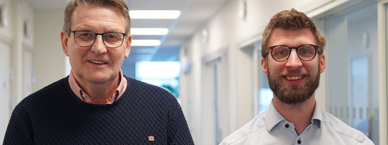 na är en viktig del i den cirkulära ekonomin säger Fredrik Andersson, transportledare på Ohlssons och Ronny Thelin, KAM på Ohlssons. Foto: Ohlssons