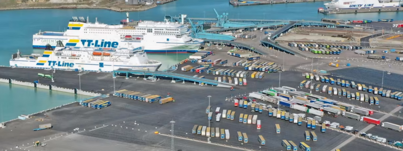 Trelleborgs Hamn presenterar ett rekordresultat för 2021. Foto: Trelleborgs Hamn