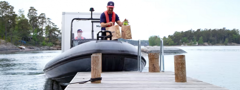 Skärgårdsleveranserna sträcker sig från Utö utanför Nynäshamn i söder till Lidö ovanför Kapellskär i norr och Sandhamn i öster. Foto: Mathem