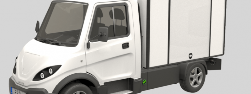 Kontraktet omfattar Inzile Pro4 elektriska lätta lastbilar. Foto: Inzile