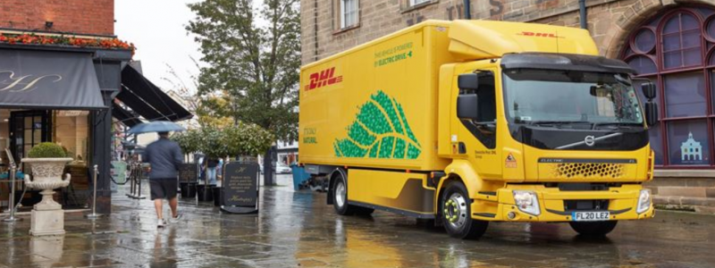 Volvo Lastvagnar och Deutsche Post DHL Group tecknar samarbetsavtal. Foto: Volvo