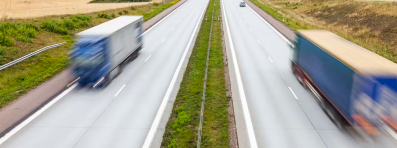 Tre miljarder kilometer kördes med lastbil inom Sverige under 2021. Foto: Trafikanalys