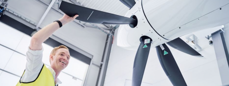 Anders Forslund, vd Heart Aerospace siktar på att bli den första aktören i kommersiell trafik för elflyg. Foto: Göteborgs Näringslivsgrupp