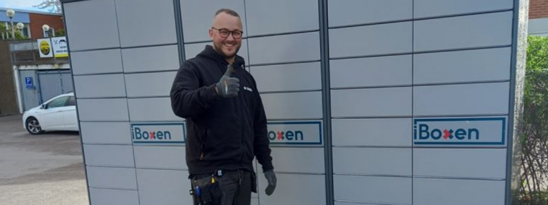 Idag finns iBoxens 1 009 leverans­boxar i 45 av de största kommunerna i Sverige. Foto: iBoxen