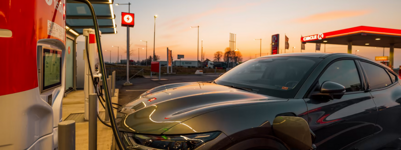 intresset för att hyra elektriska bilar ökar. Foto: Circle K