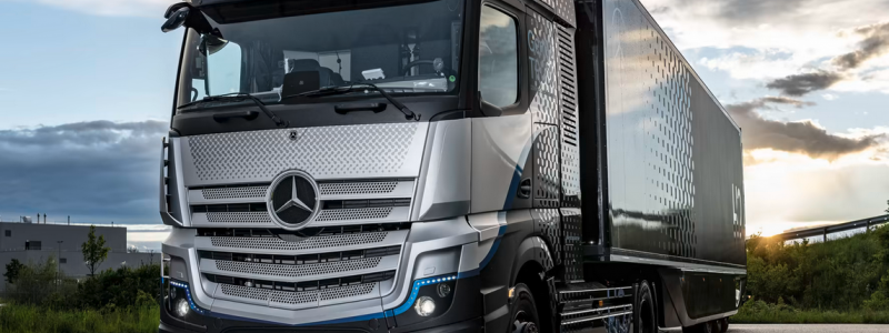De första prototyperna av eActros som dragbil för fjärrtrafik är nu byggda. Foto: Mercedes-Benz