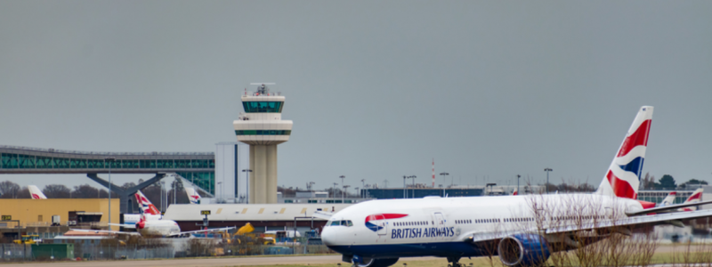 Gatwick planerar att dra ned antalet flygningar. Foto: Gatwick Airport
