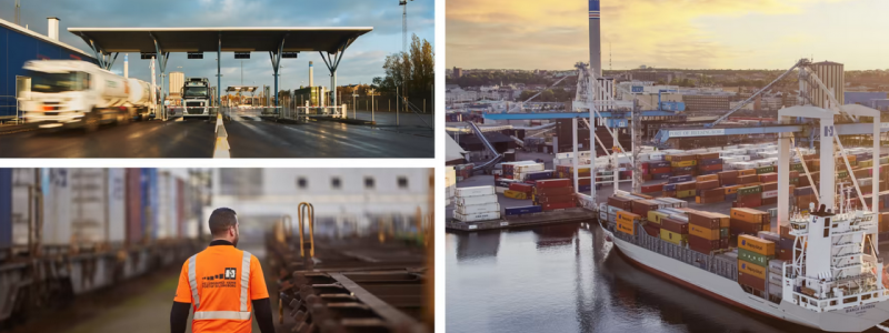 Helsingborgs Hamn är verksam på många områden inom logistikkedjan - sjö, järnväg och väg. Foto: Helsingborgs Hamn