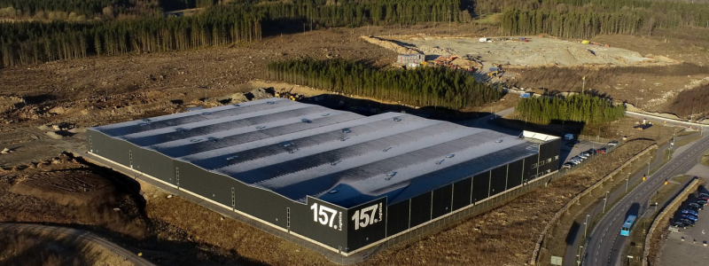 Lager 157 expanderar sitt Autostore-lager i Ulricehamn. Foto: Byggarvid