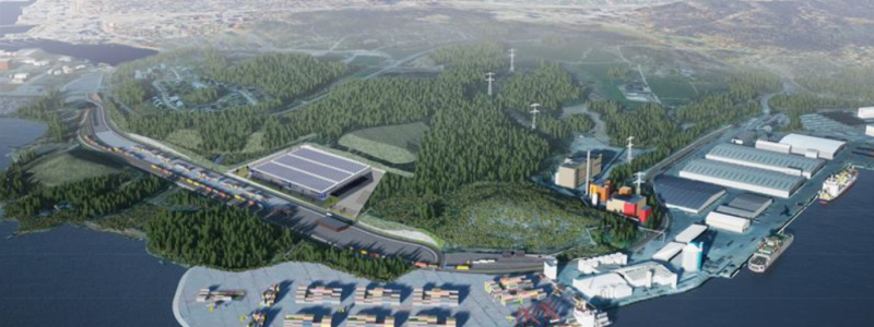 Peab och Annehem tecknar avtal om köp av mark i Sundsvall Logistikpark. Foto: Peab