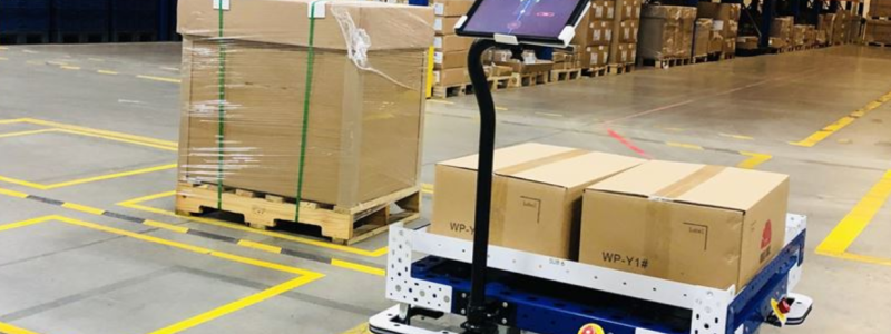 FlexQube är vagnsbaserad materialhantering med ett modulkoncept. Foto: FlexQube