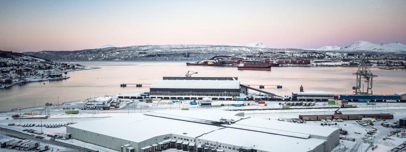 Skarvenesveien 3 i Narvik. Foto: Logistea