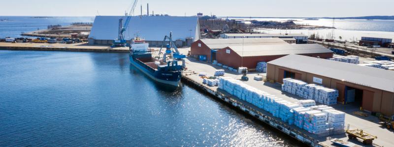 Hamnen i Skellefteå. Foto: Patrick Degerman