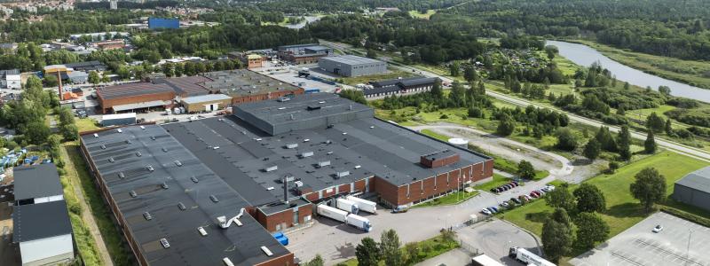 Logistikfastigheten Litografen 8 i Eskilstuna. Foto: SLP