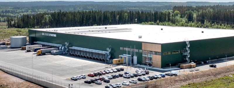 Logistikfastigheten Rönnedal 1 i Ulricehamn. Foto: SLP