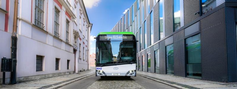 Solaris presenterade vid Busworld 2025 sin nya elbuss Urbino 10,5 electric – en smidig modell med plats för 85 passagerare, utvecklad för trånga stadsmiljöer. Foto: Solaris