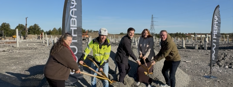 Malin Berglund, Erlendur Hilmarsson, Southbay, Felix Paljak, Southbay, Staffan Jansson (KSO), Amanda Grönlund vice vice ordf KS och orf Näringslivsutskottet. Foto: Southbay