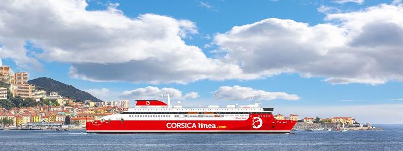 Corsica Linea E-Flexer i Ajaccio, på den västra kusten av ön Korsika. Foto: Stena RoRo