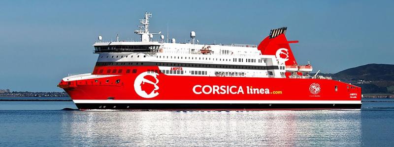A Nepita under nuvarande charter till Corsica Linea Foto: Stena RoRo