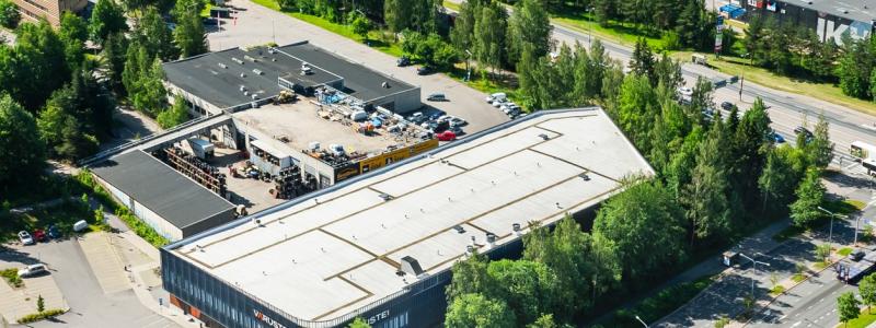 Lagerfastigheten Malminkartanontie 1 i Helsingfors, Finland. Foto: Stendörren