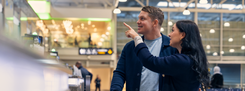 Arlanda hade totalt drygt 1,6 miljoner resenärer under februari, vilket är en ökning med sju procent jämfört med februari förra året. Foto: Swedavia