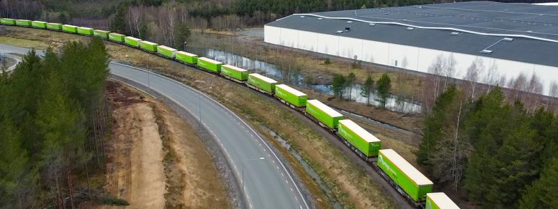 Tåget körs helt i egen regi. Foto: Bring