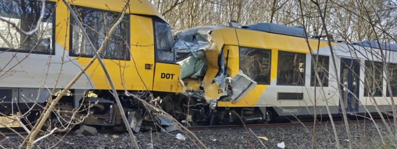 Platsen efter tågolyckan norr om Hillerød i Danmark. Foto: Presse-foto.dk