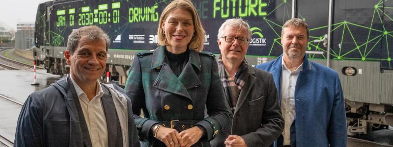 The specially branded freight loco_Foto: TX Logistik