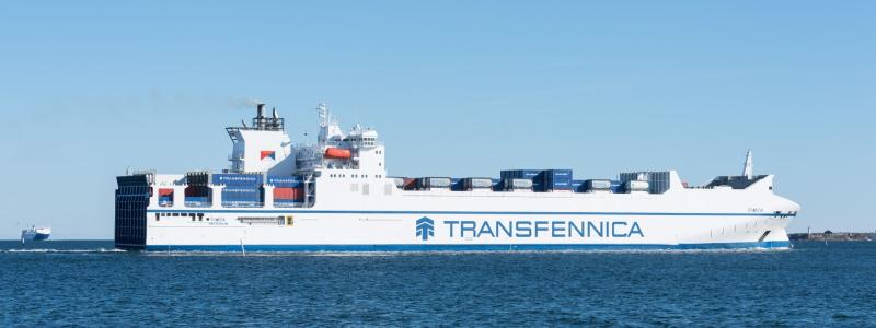 Kombinerad vägtransport med färjetjänster. Foto: Girteka