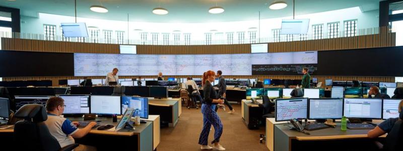 Här i nya kontrollcentret ska alla signaler stråla samman. Bild: Banedanmark