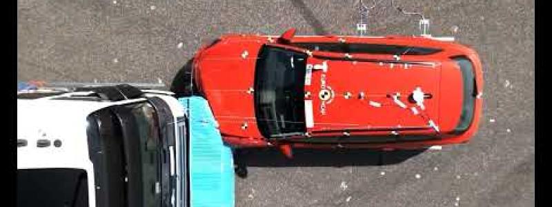 Trafikverket har testat en unik lastbilsfront som Chalmers utvecklat. Foto: Trafikverket