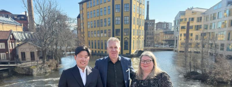 Martin Vikingsson, Johan Edlund, Charlotte Augustsson, Sigma Technology i Norrköping Foto: Sigma Technology