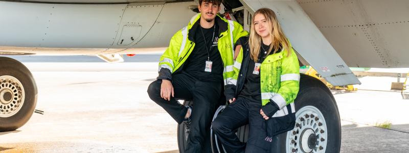 Fem av sju skolor upplever ett ökat söktryck och att antalet behöriga sökande ökar på flygteknikprogrammet, det visar TYAs senaste rapport. Foto: Samuel Steen.