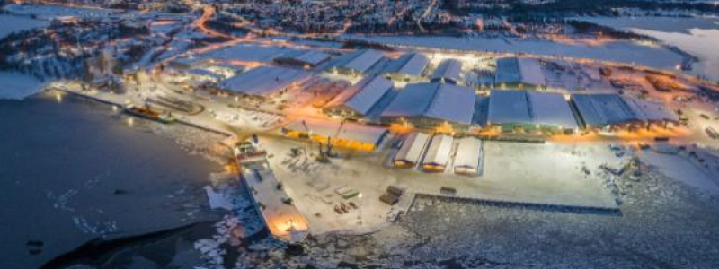 Umeå hamn december 2023. Fotograf: Fredrik Larsson.