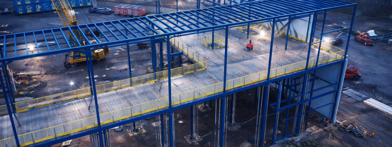 Flen byggs just nu en ny frysanläggning. Foto: NewCold Nodic