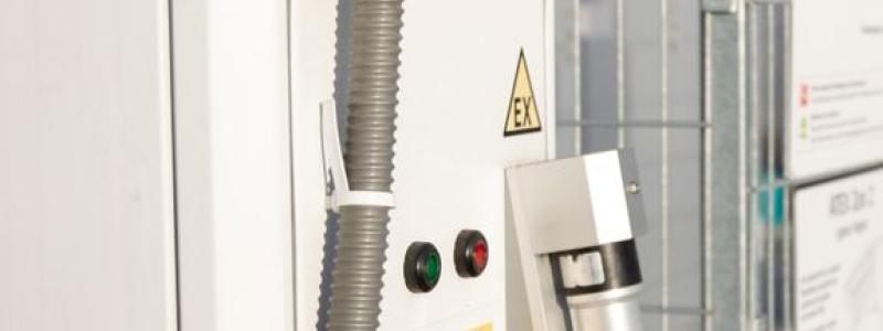 Tankstation för vätgas Borlänge. Foto Trafikverket