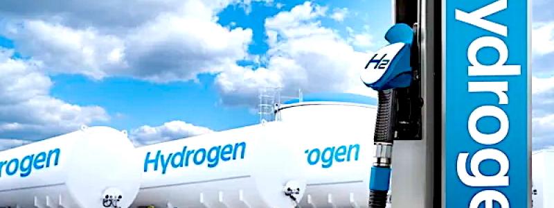 Westfallen Group och RWE har meddelat att de ska bygga en vätgastankstation vid det gaskraftverk som uppförs i Emsland. Anläggningen ska ligga i Tyskland och beräknas tas i drift 2025. Illustration: RWE
