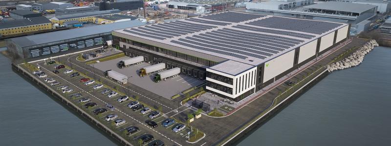Logistikanläggning om totalt 17 097 kvm får tillgång till Göta Älv. Bild: Verdion