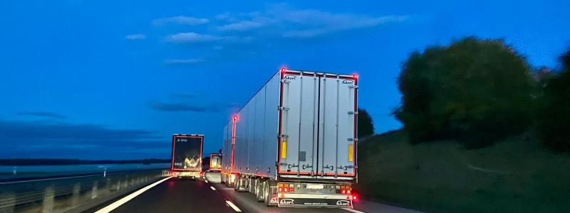 Polisen i Helsingborg noterade att att nästan 35 procent av de kontrollerade förarna inte hade följt de reglerade kör- och vilotiderna. Foto: Stina Wickenberg