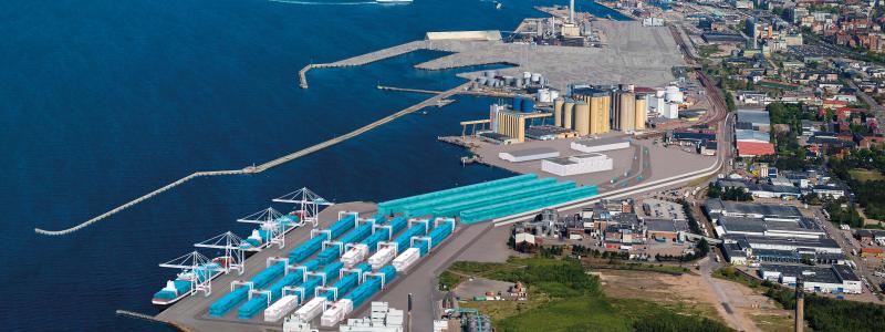 Visionsbild. Foto: Helsingborgs hamn