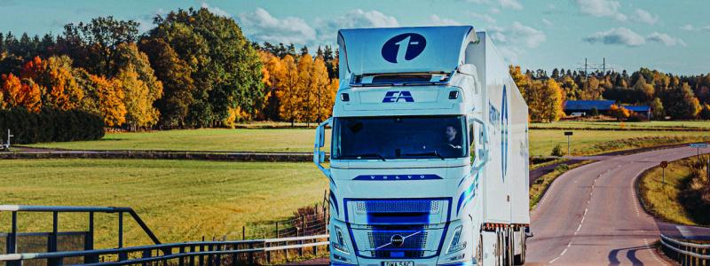De nya gasdrivna lastbilarna är ett steg mot hållbarare transporter. Foto: Tempcon