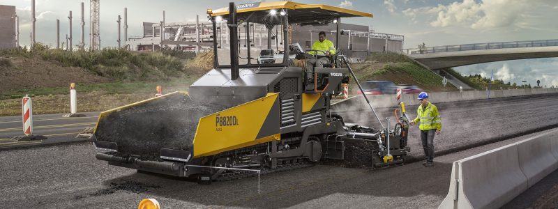 Asfaltläggare. Foto: Volvo
