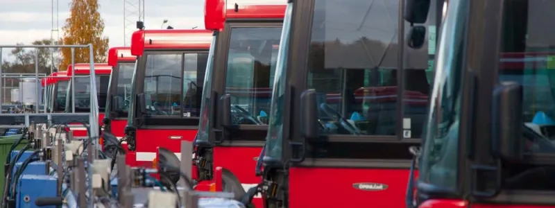 Bussar i depå. Foto: VR